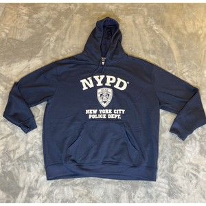 NYPD Sweatshirt Men’s Size XL Blue Hoodie New York City Police Dept